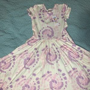 Dot dot smile pink and purple swirl cap